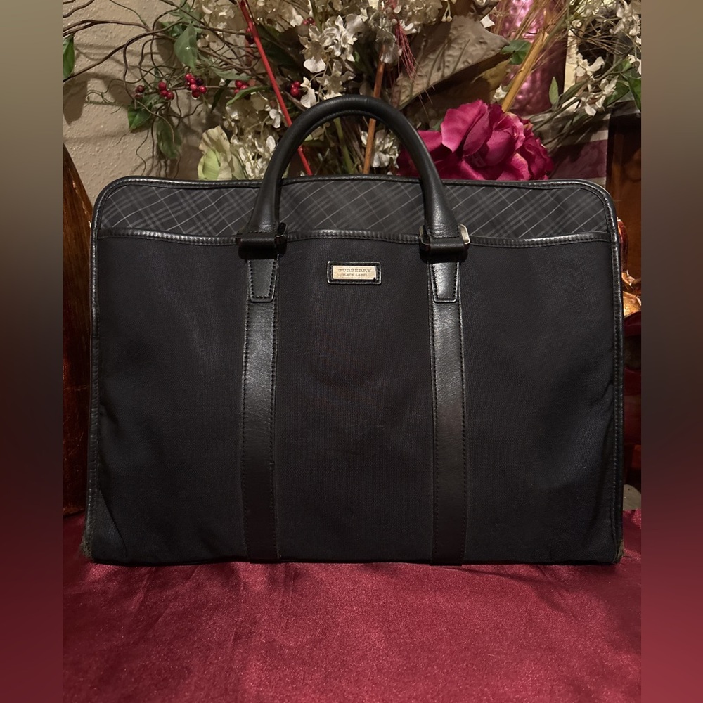 Burberry Black Label Briefcase File Holder Shoulder Bag Tote